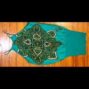 Bebe Silk spaghetti strap dress